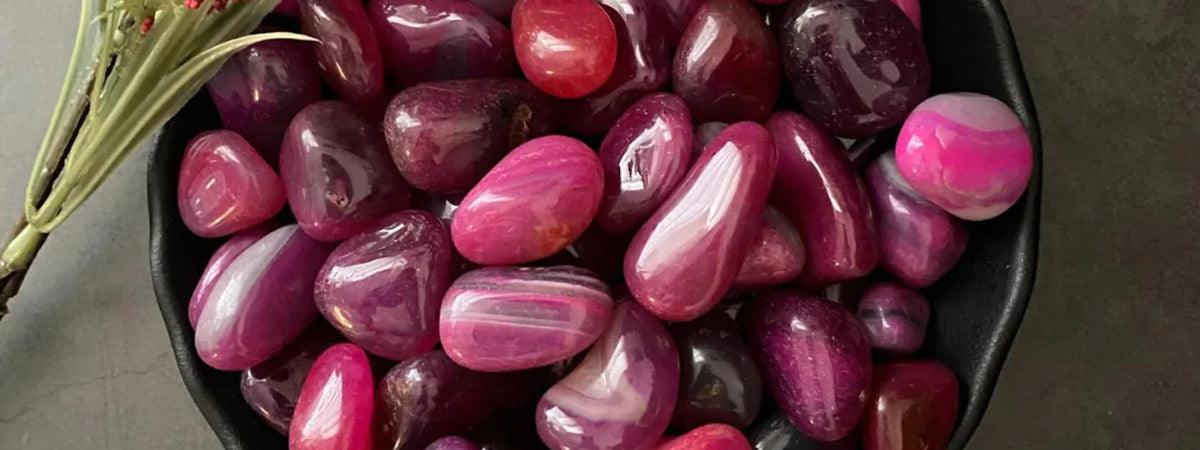 pink agate raw wholesale