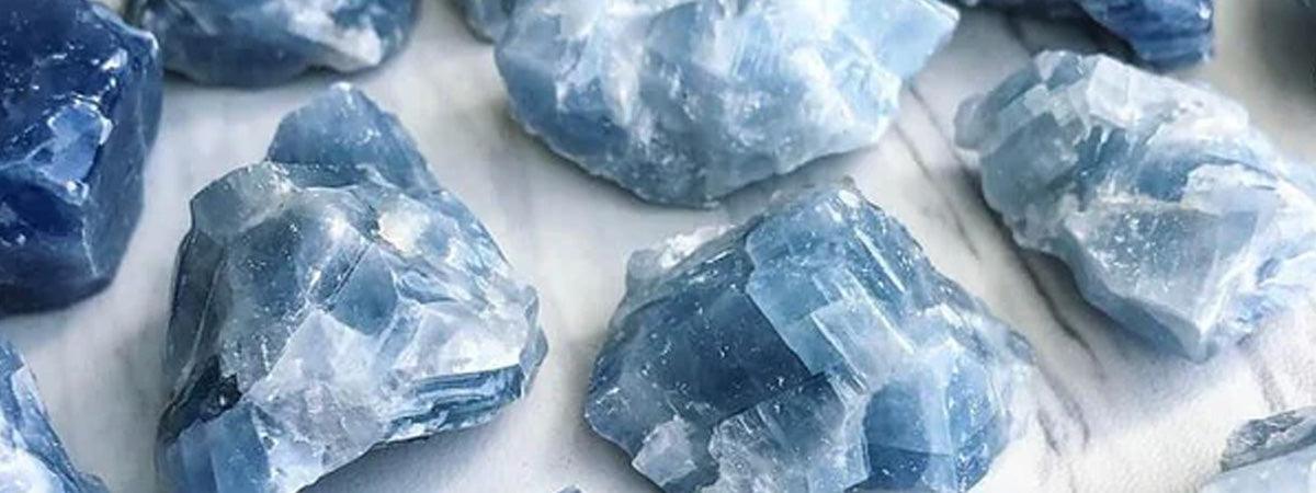 Blue Calcite raw wholesale
