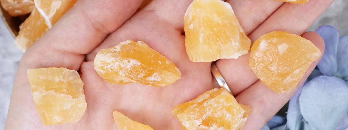 Orange Calcite raw wholesale