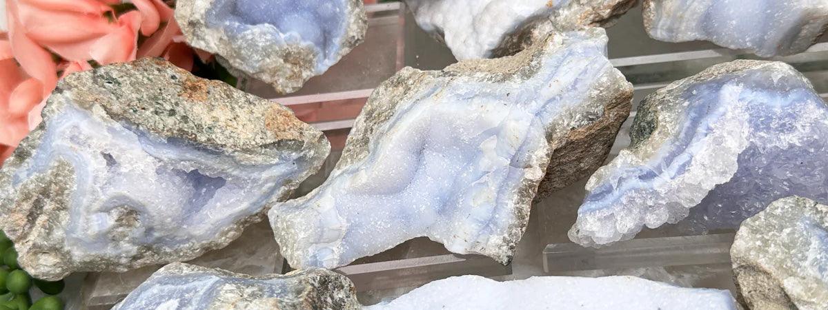 raw Blue Lace Agate wholesale