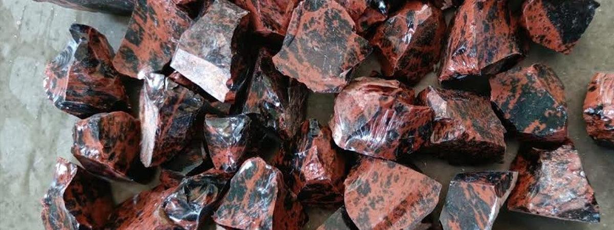 red obsidian raw wholesale