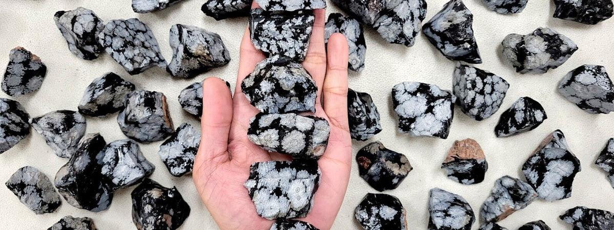 snowflake obsidian raw wholesale
