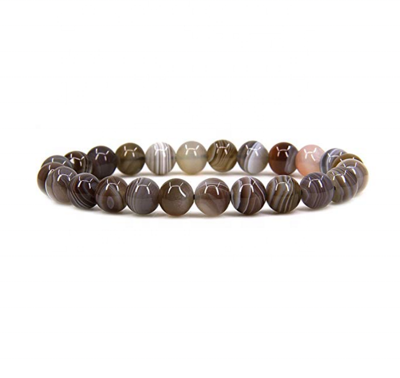 8mm botswana agate bracelet