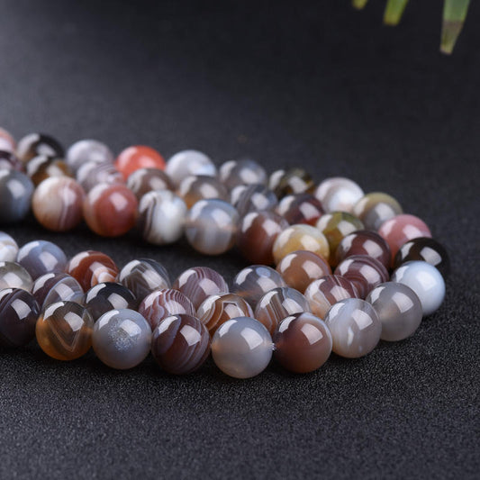 8mm botswana agate beads