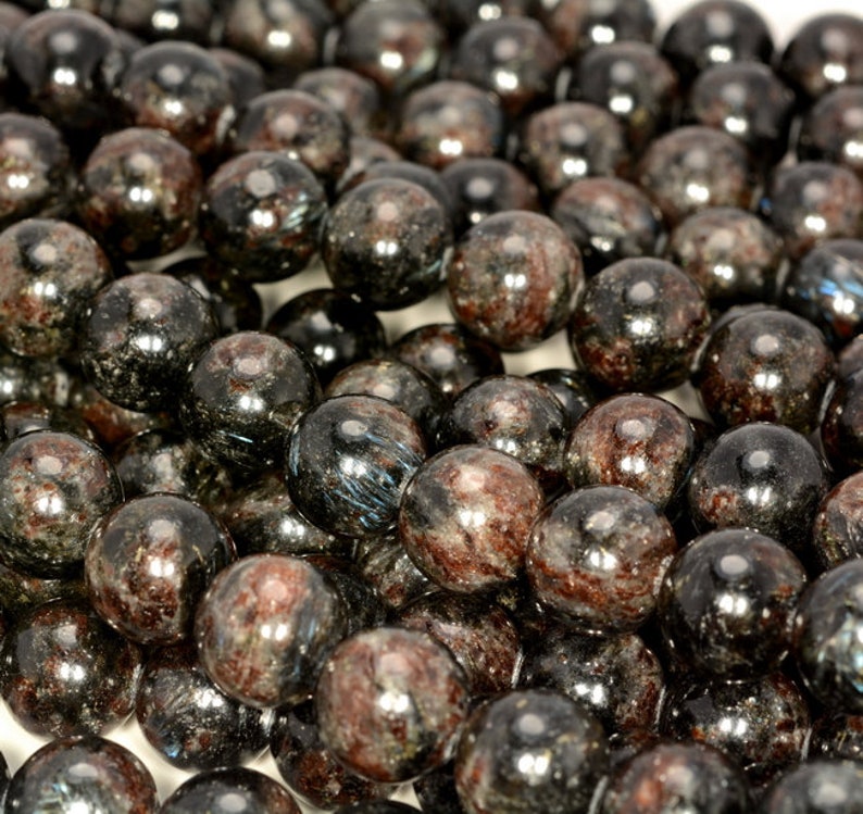 8mm astrophyllite beads