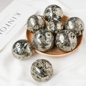 3-4cm chalcopyrite sphere