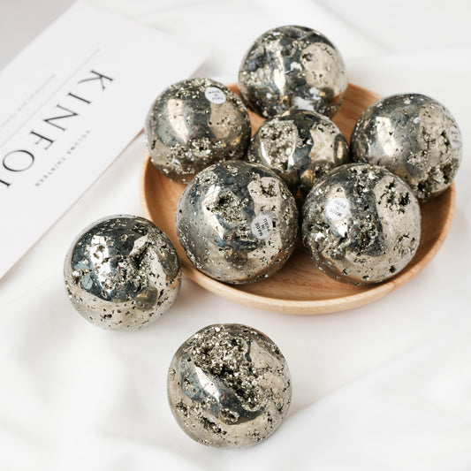 3-4cm chalcopyrite sphere