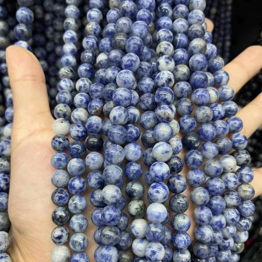 8mm blue jasper beads