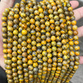 8mm bumble bee jasper beads
