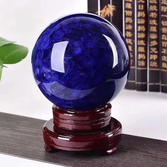 4-10cm blue quartz sphere