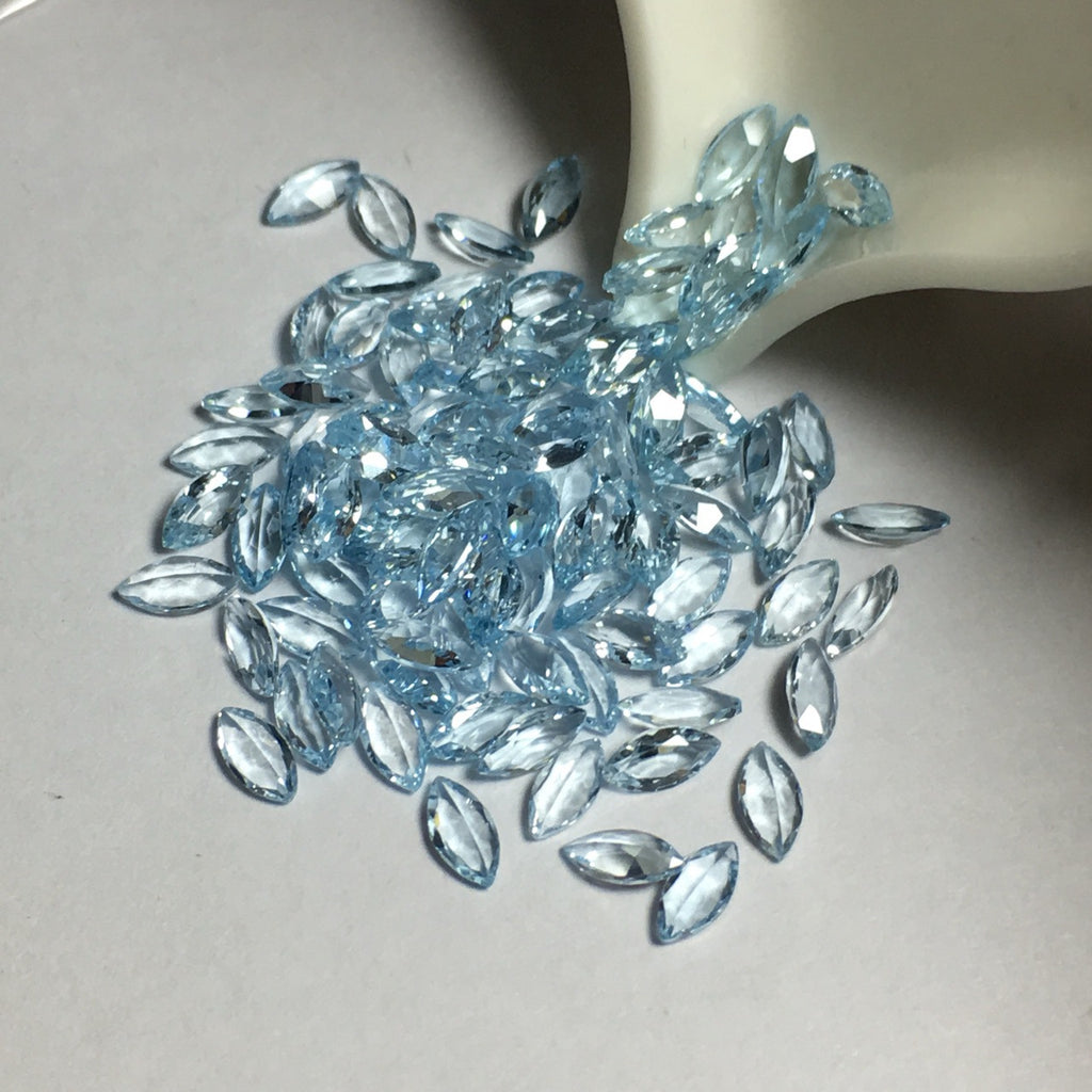 4*8mm raw blue topaz