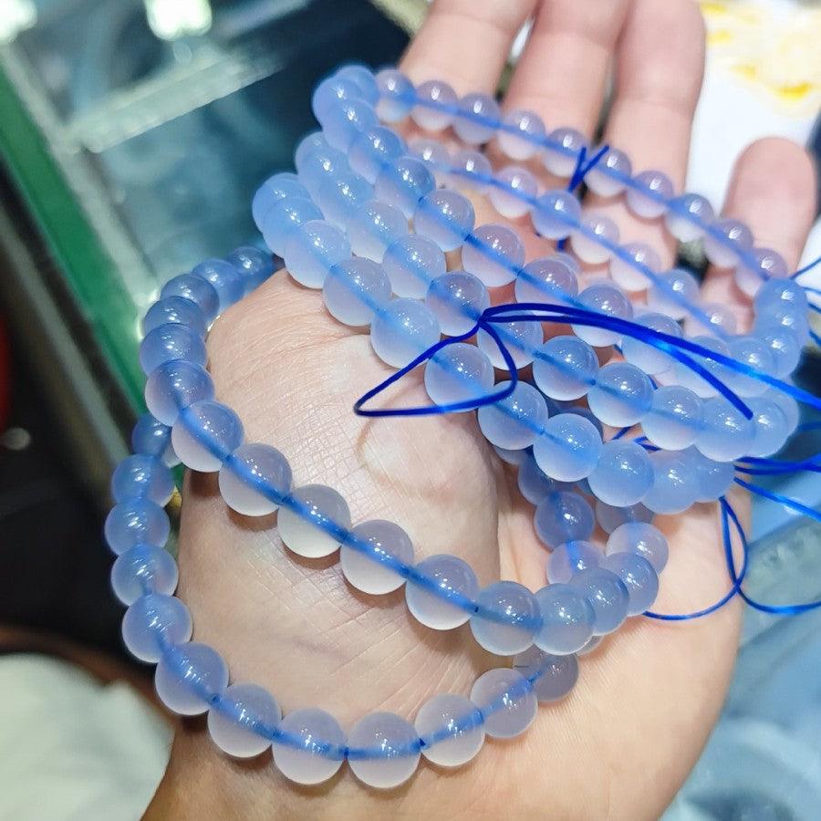 8mm Blue Chalcedony bracelet