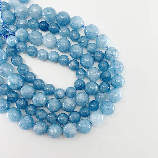 8mm raw blue quartz manmade