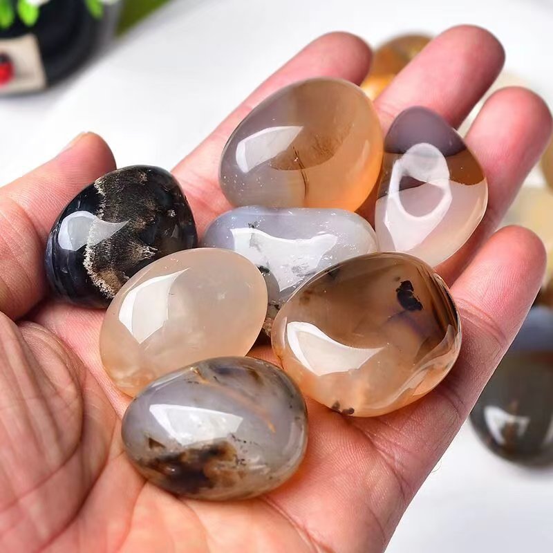 2-3cm dendritic agate tumbled 1kg