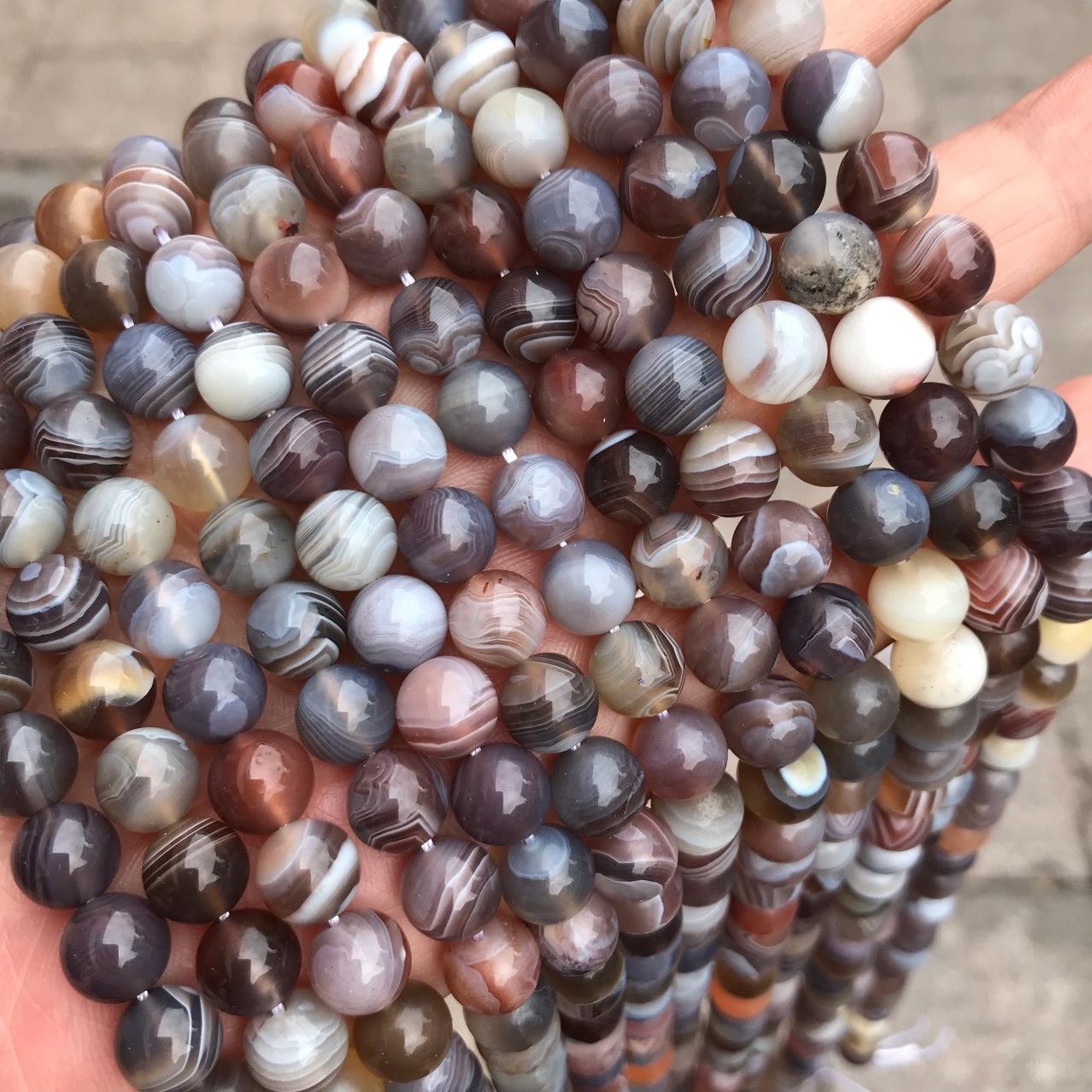 8mm botswana agate beads