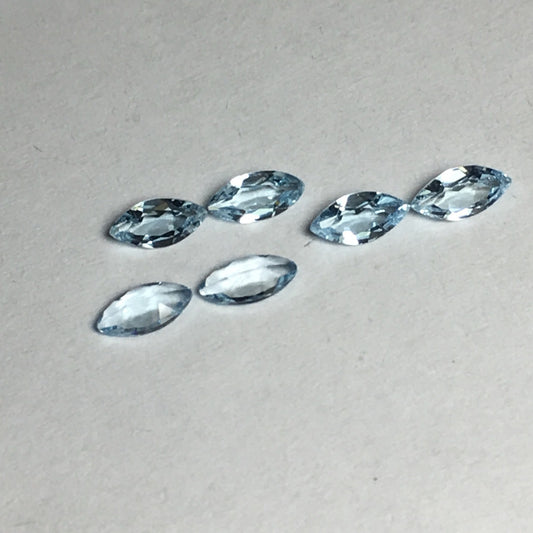 4*8mm raw blue topaz