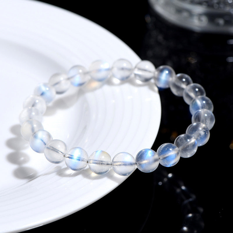 8mm blue moonstone bracelet