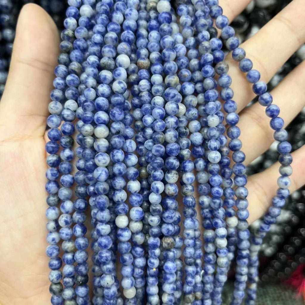 8mm blue jasper beads