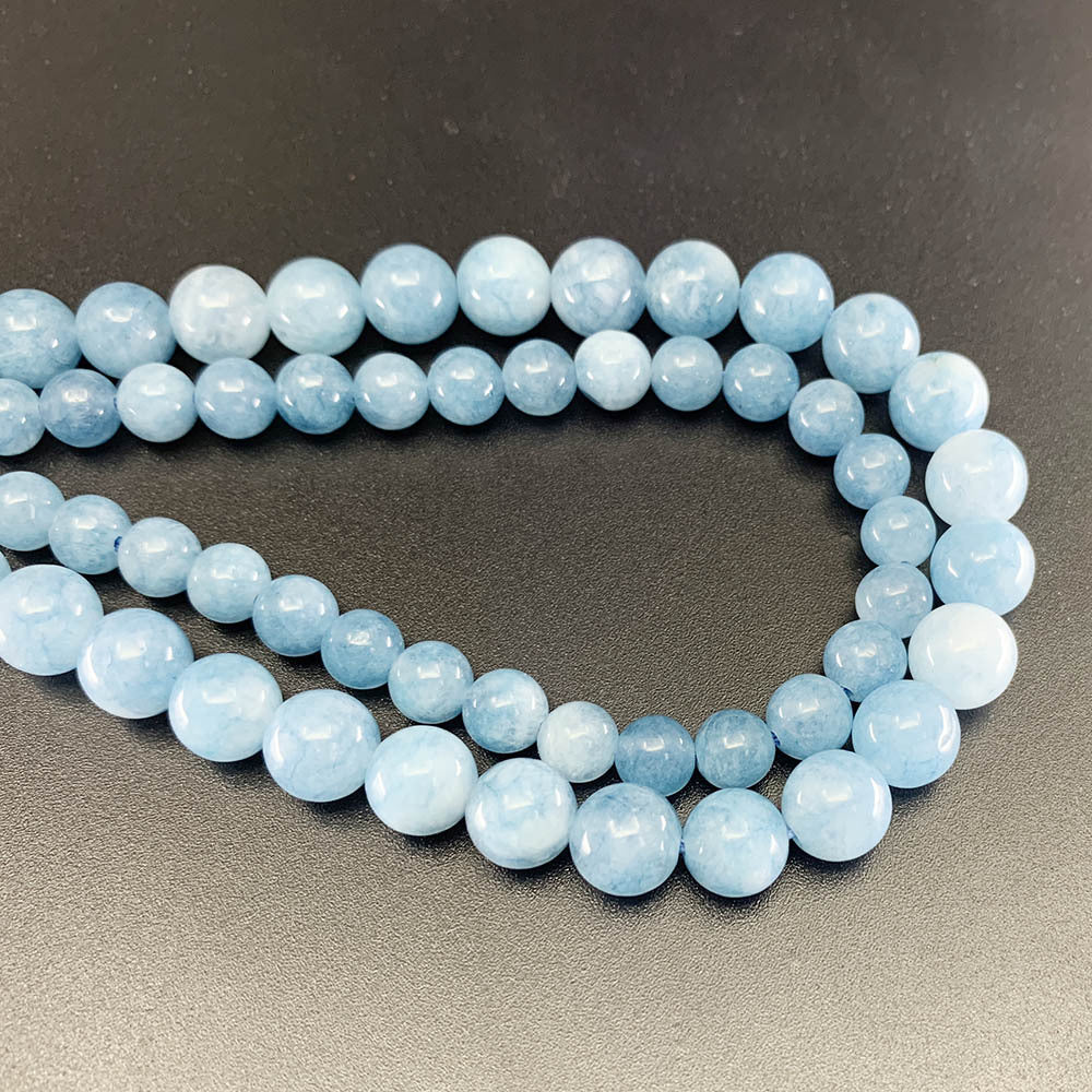8mm raw blue quartz manmade