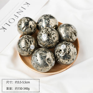 3-4cm chalcopyrite sphere