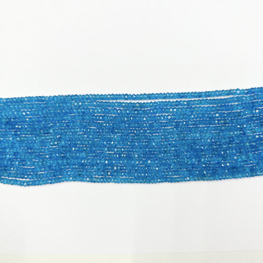 4mm blue topaz beads