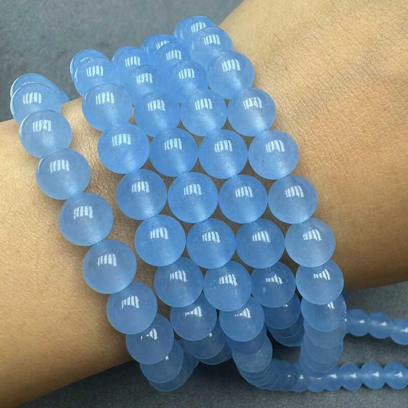 8/10mm Blue Chalcedony beads