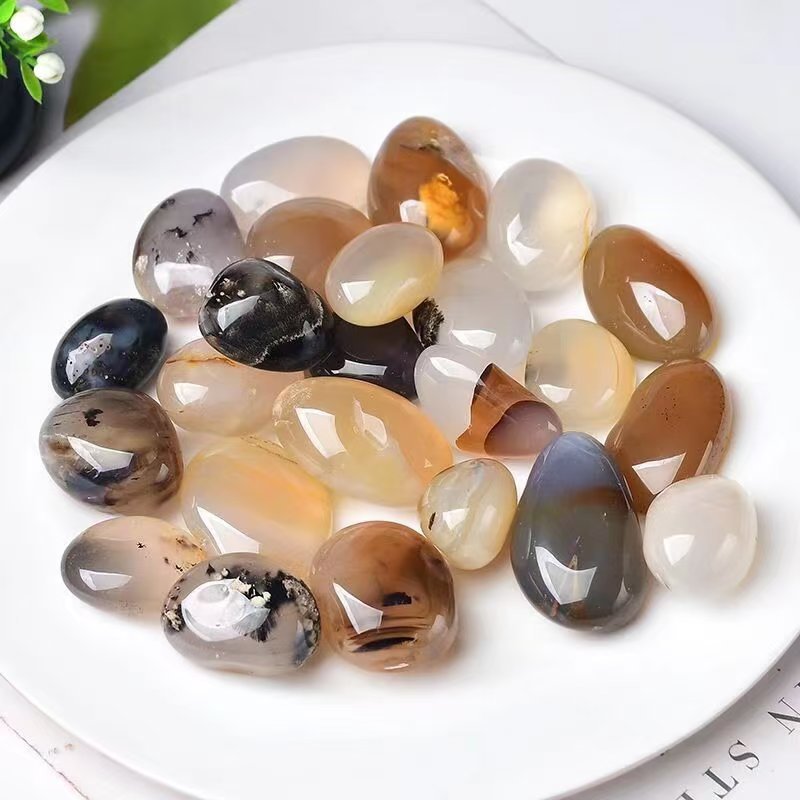 2-3cm dendritic agate tumbled 1kg