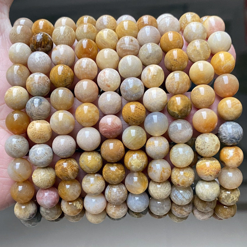 8mm coral jade bracelet