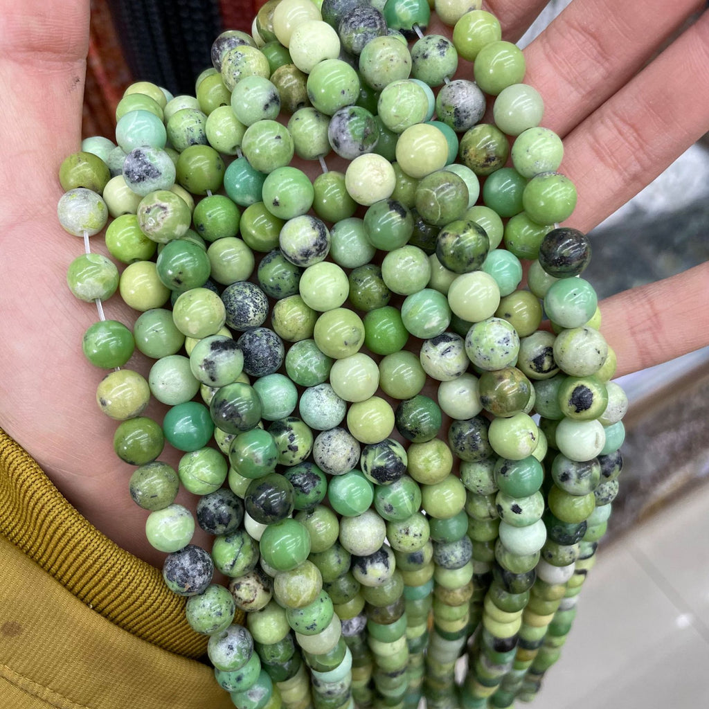 8mm chrysoprase beads