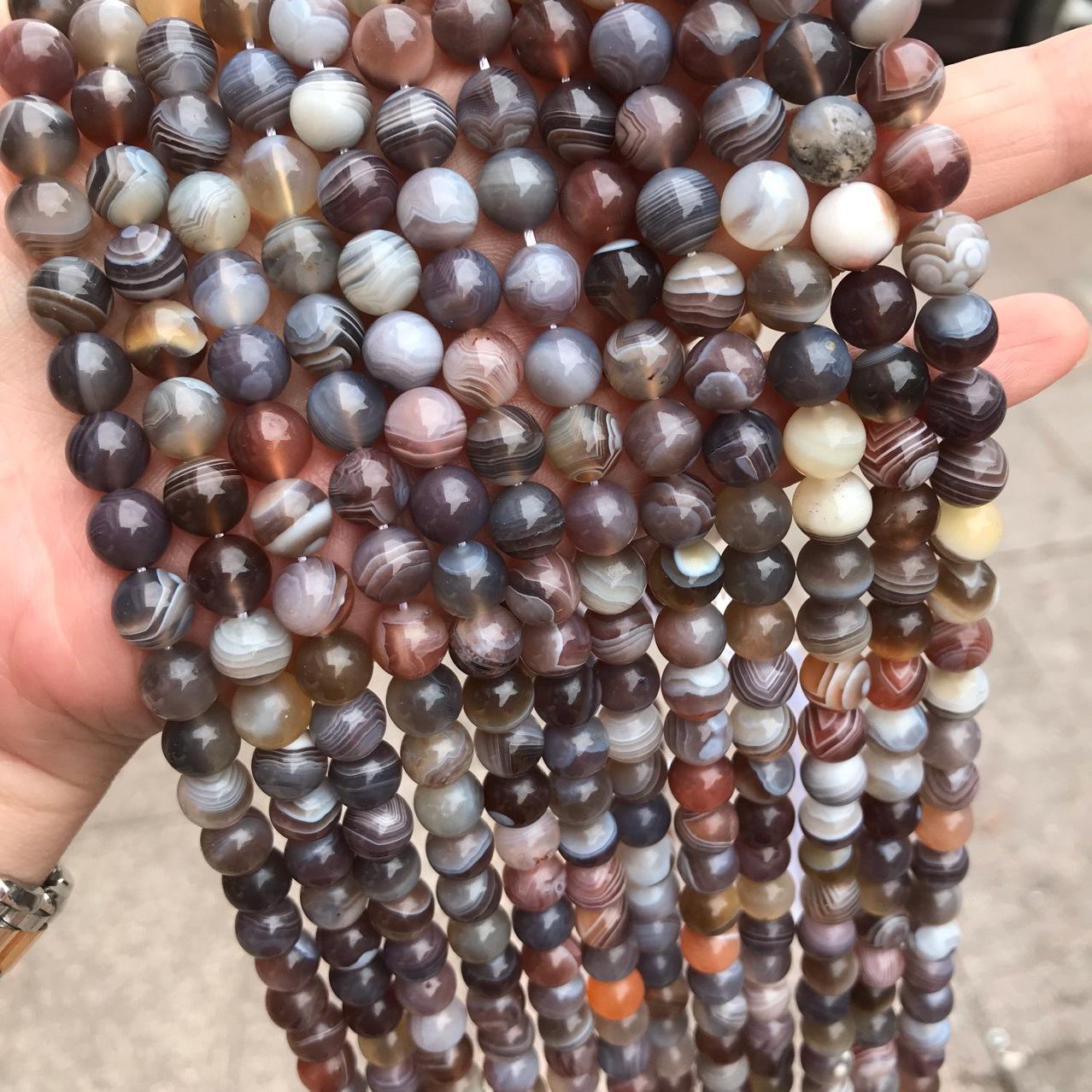 8mm botswana agate beads
