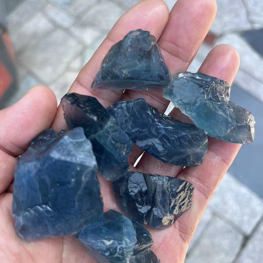 2-4cm blue fluorite raw 1kg