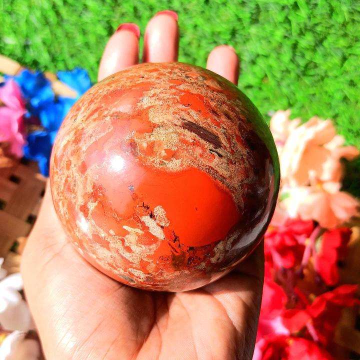 brecciated jasper sphere