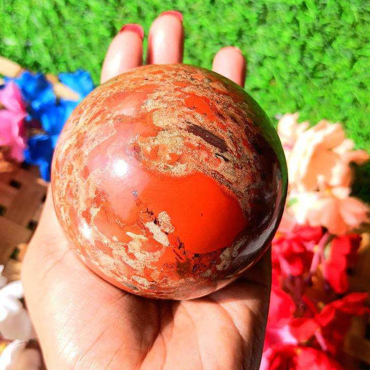brecciated jasper sphere