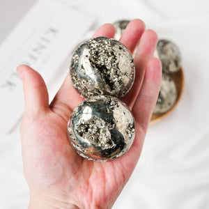 3-4cm chalcopyrite sphere