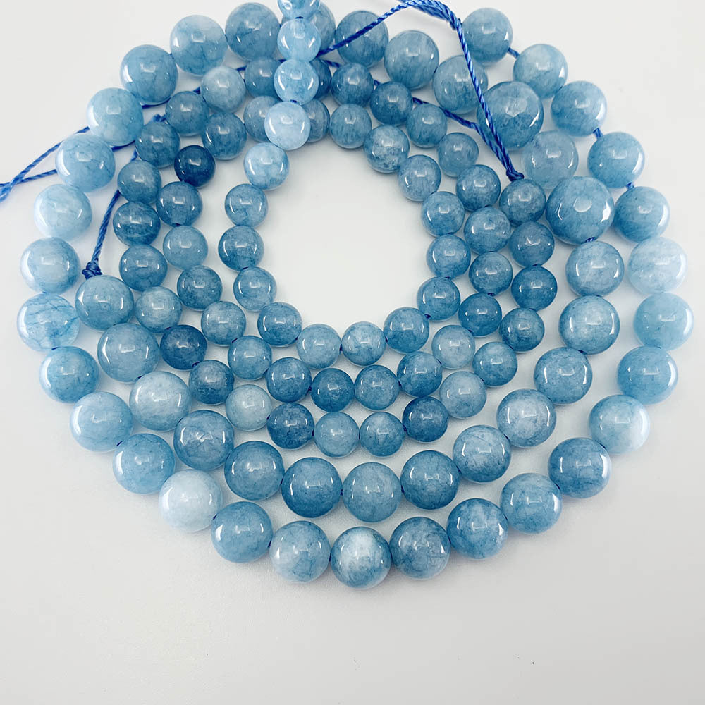 8mm raw blue quartz manmade