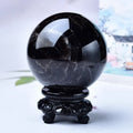 7-8cm black quartz sphere