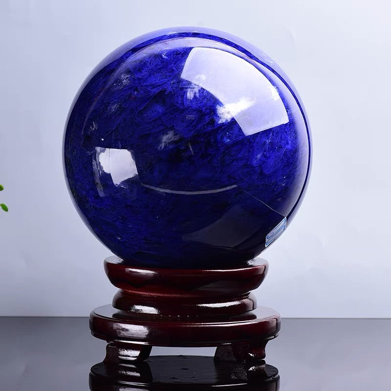 4-10cm blue quartz sphere