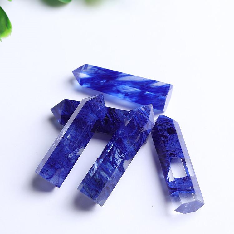5-9cm blue quartz tower 1kg