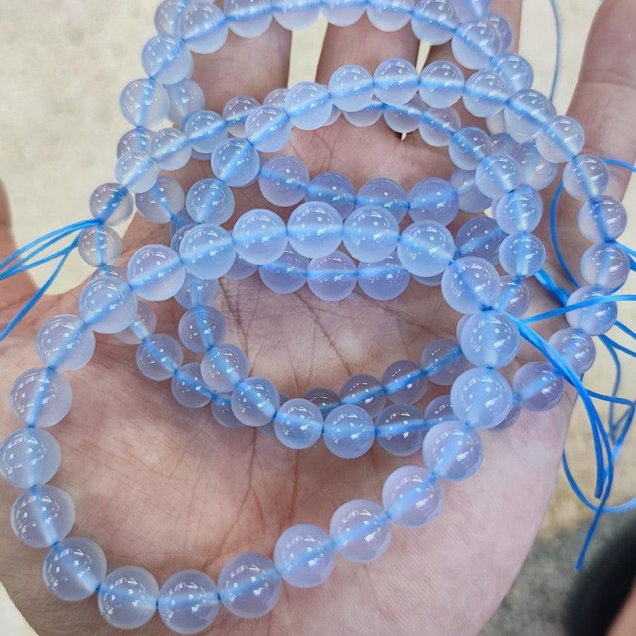 8mm Blue Chalcedony bracelet