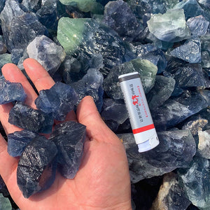 2-4cm blue fluorite raw 1kg