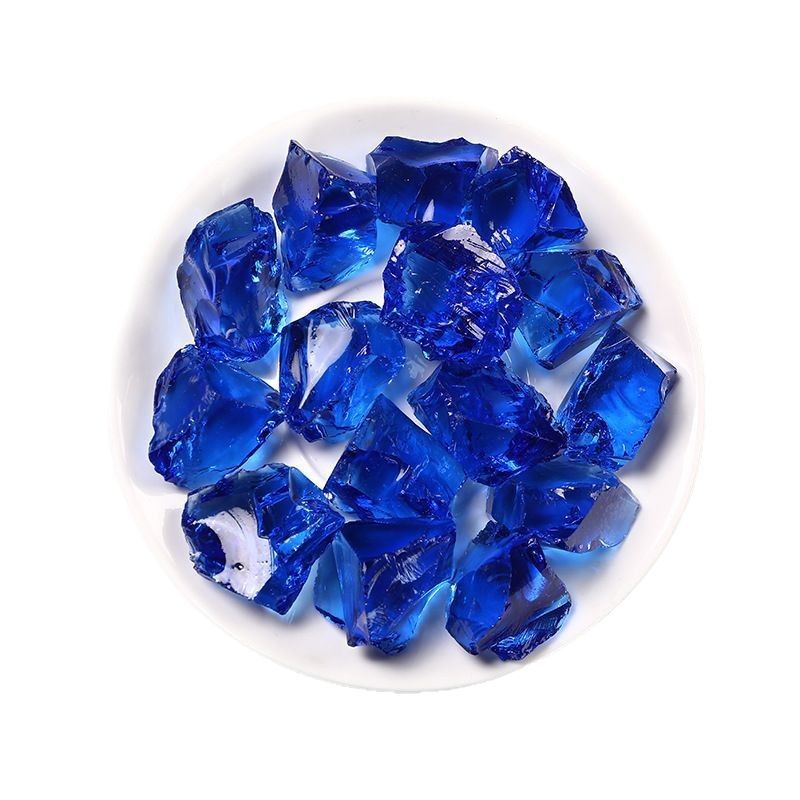 2-5cm raw blue quartz 1kg manmade