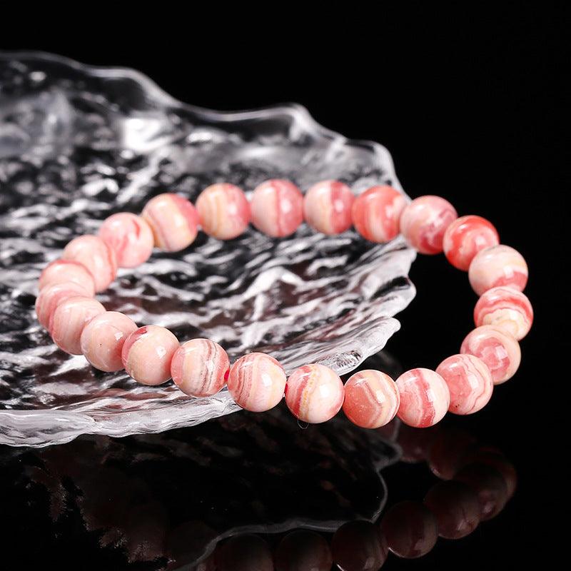 6/8/10MM Rhodochrosite Bracelet Wholesale - Free Shipping Over 300USD - Price at $ 28.00 /pc