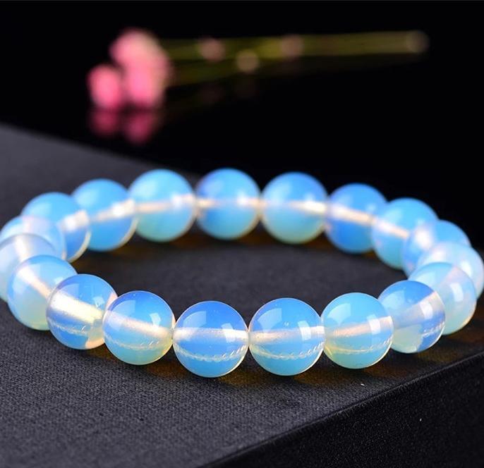8/10mm Opalite bracelet Wholesale - Free Shipping Over 300USD - Price at $ 1.10 /pc