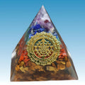 Seven - Chakra Crystal Healing Energy Pyramid 6cm