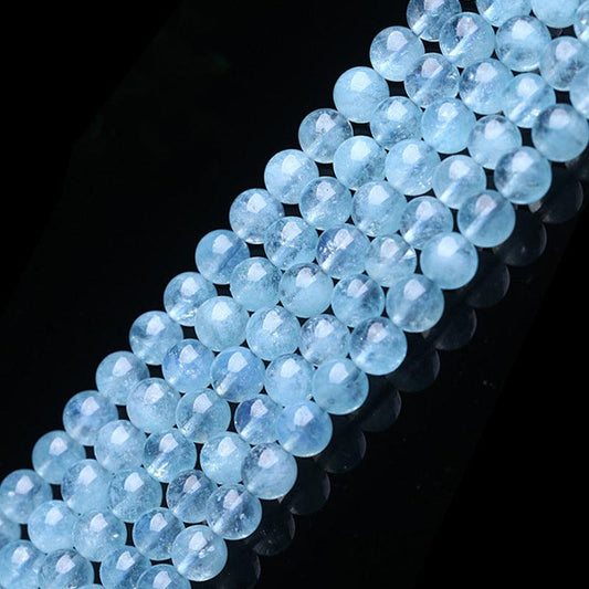 6/8mm Aquamarine beads Wholesale - Free Shipping Over 300USD - Price at $ 56.00 /pc