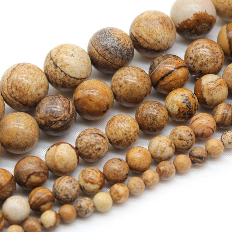 8/10mm Picture Jasper beads