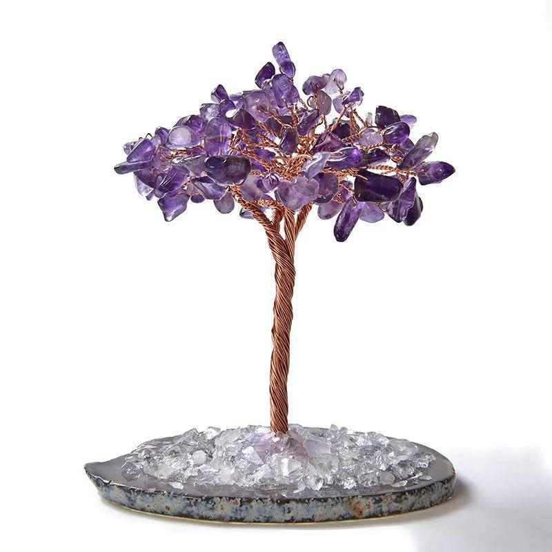 MLD rose quartz crystal tree Wholesale - Free Shipping Over 300USD - Price at $ 2.70 /pc