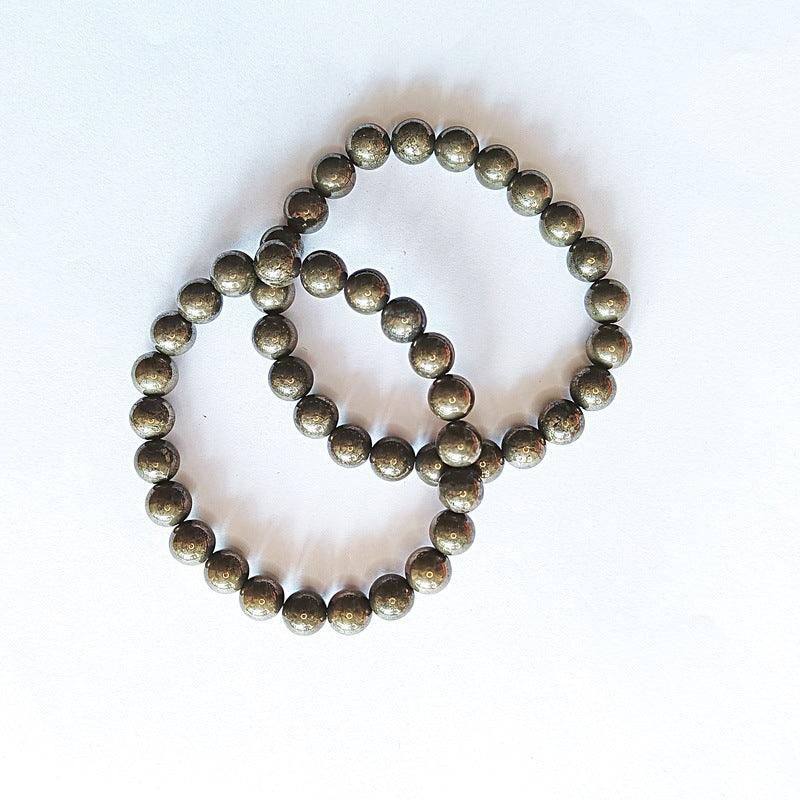6/8/10mm Pyrite Bracelet Wholesale - Free Shipping Over 300USD - Price at $ 3.50 /pc
