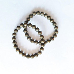 6/8/10mm Pyrite Bracelet Wholesale - Free Shipping Over 300USD - Price at $ 3.50 /pc