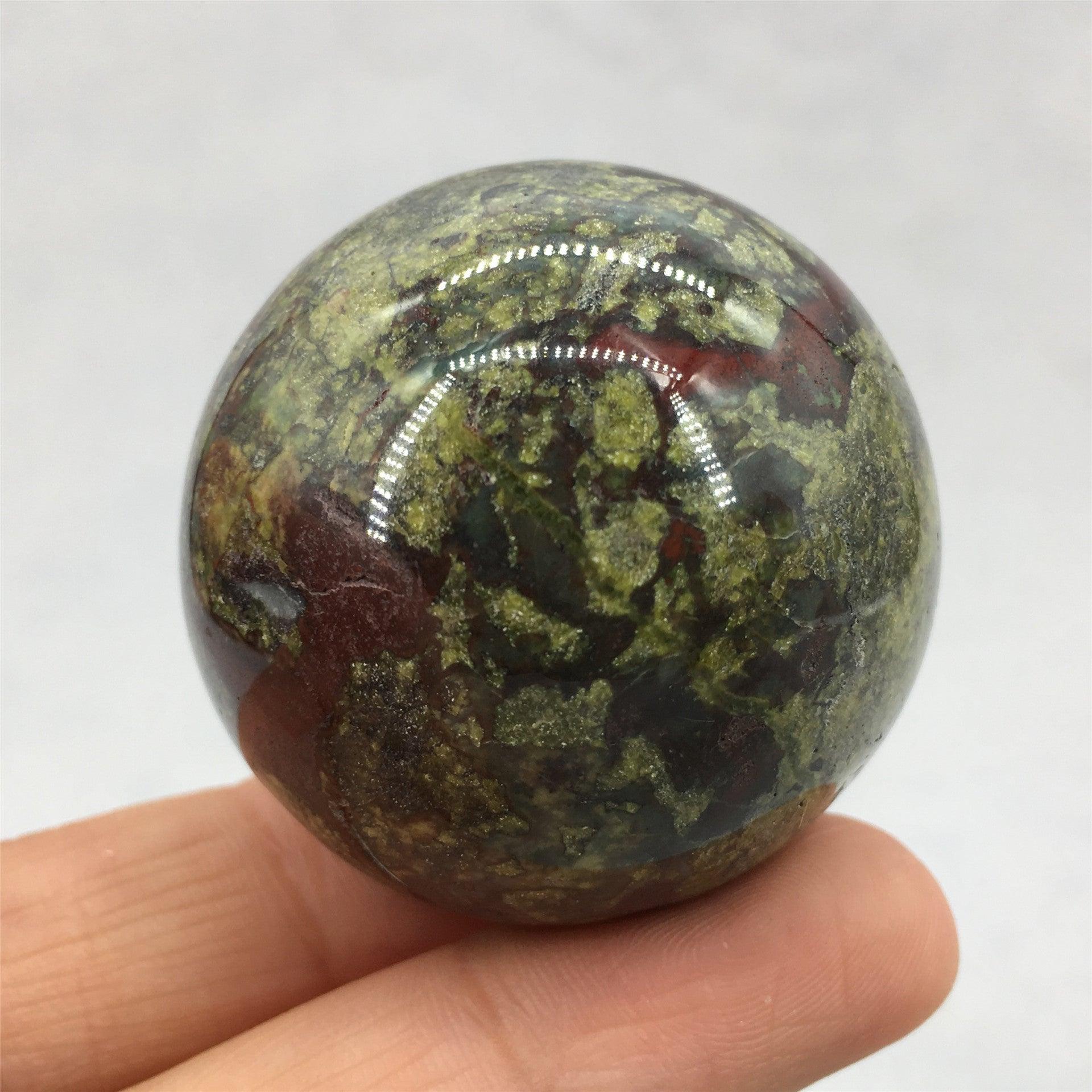 3-9cm Dragons Blood Jasper sphere Wholesale - Free Shipping Over 300USD - Price at $ 35.00 /pc